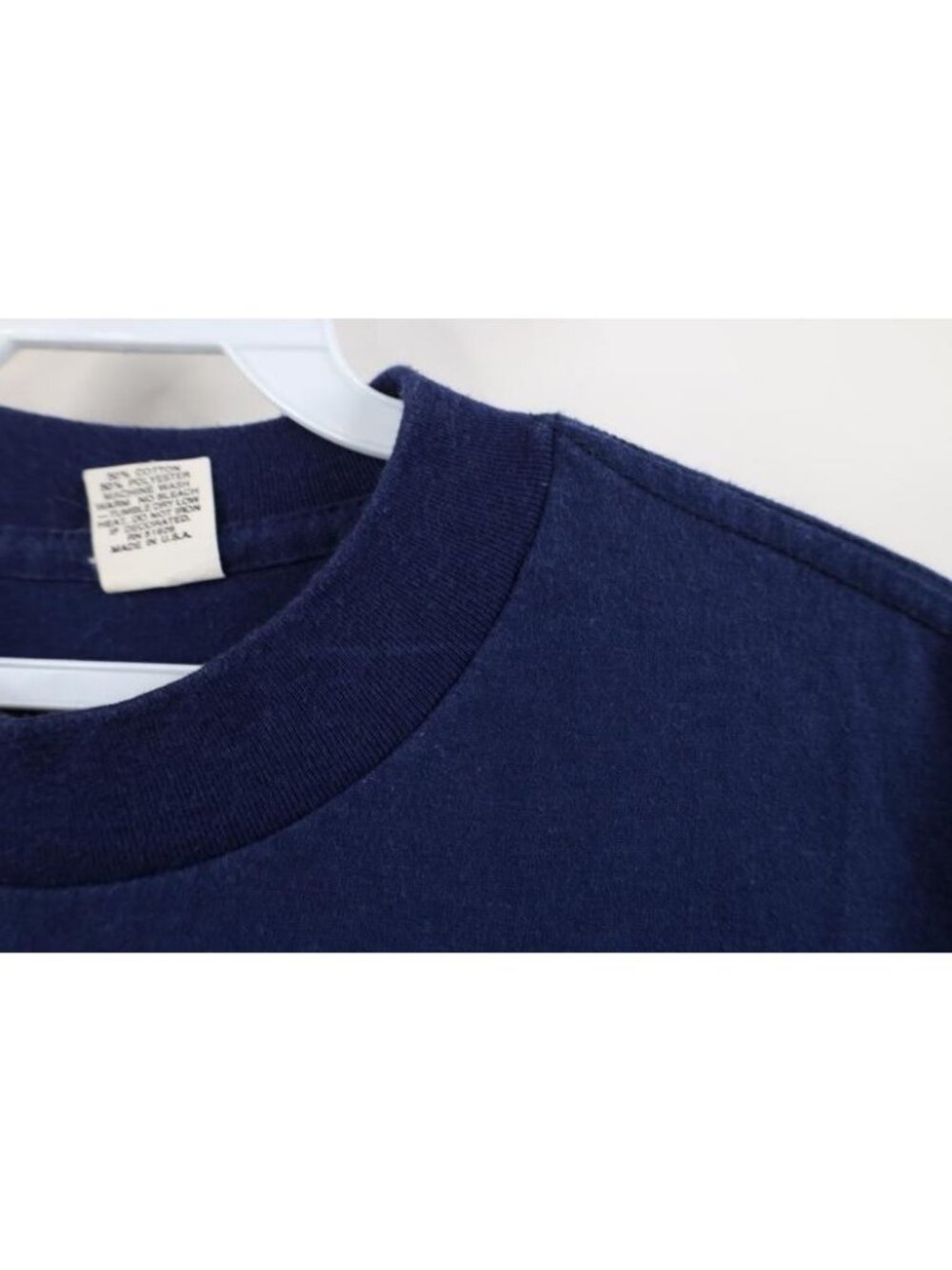 Vintage 70s 80s Mens XL Faded Spell Out Script California T-Shirt Navy Blue USA - Picture 6 of 14